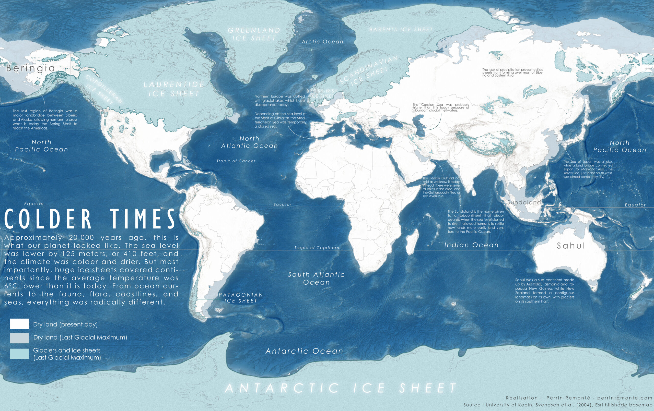 La Mappa Del Mondo Nell era Glaciale mapping Info Data